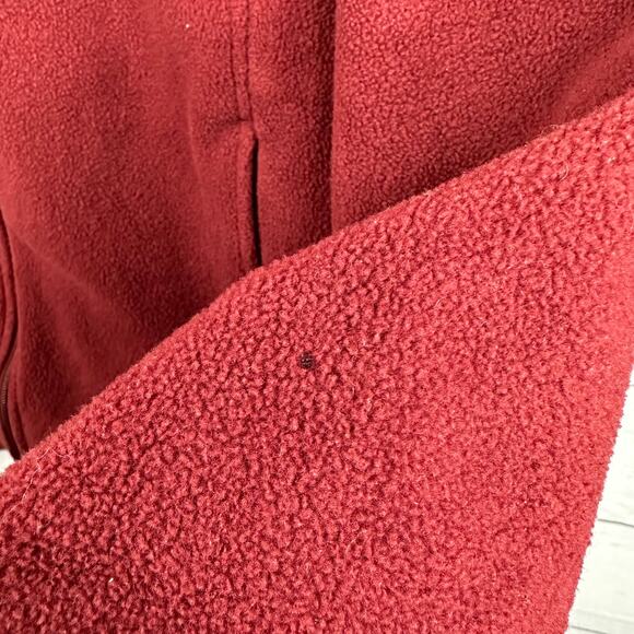 Columbia Mens Size Medium Steens Mountain 2.0 Full Zip Fleece Jacket Red Berry - Picture 10 of 11